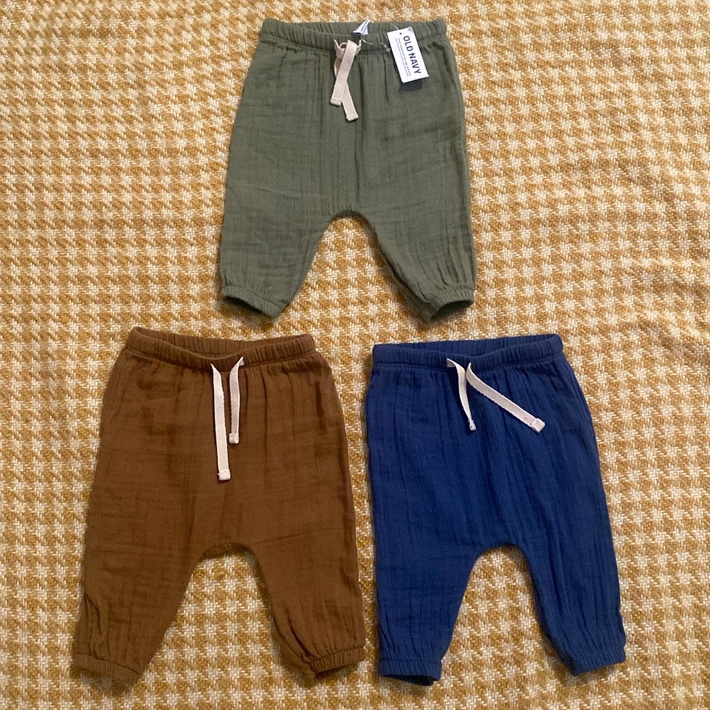 Old Navy Double-Weave Cinched-Hem Jogger Sweatpants Bundle 3 Pairs